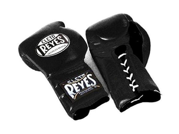 Cleto Reyes 14oz Lace Up Pro Sparring Training Gloves - Black